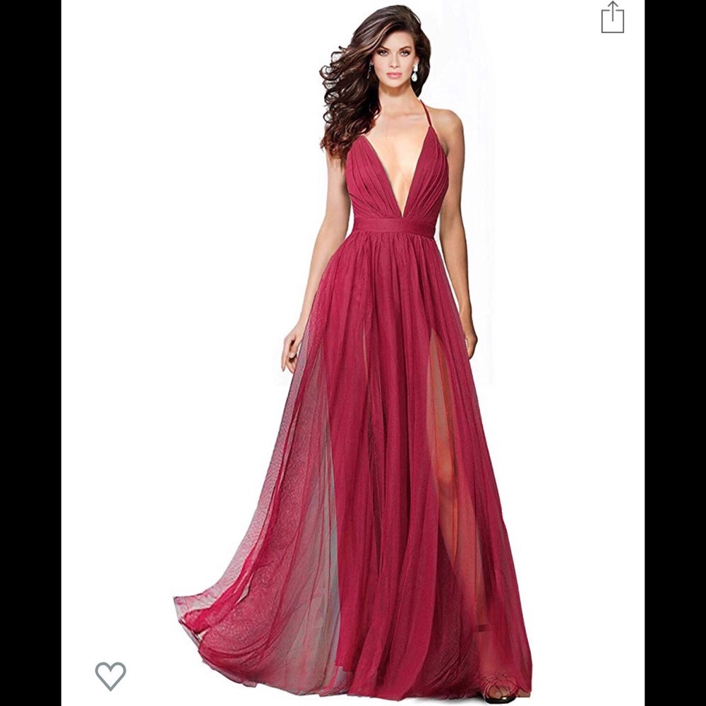 Formal red dress